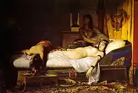 The Death of Cleopatra por Jean-André Rixens, 1874
