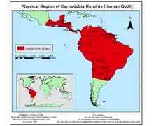 Mapa de distribuição