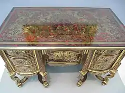 Secretária Mazarin, c. 1690-1700, por Boulle ou pela sua escola.