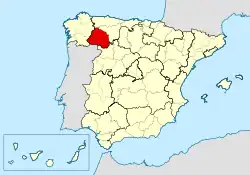 Mapa da área da diocese