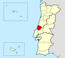 Mapa da área da diocese