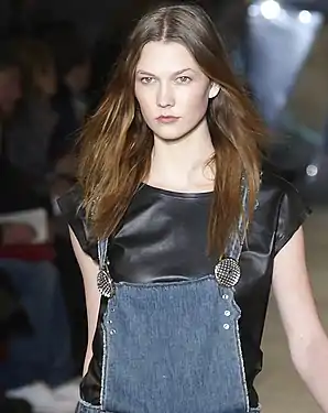 Modelo durante desfile da Diesel, 2010