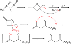 Preparação do acetoacetato de etila a partir do Diceteno
