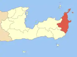 Localização de Itanos (Ίτανος)