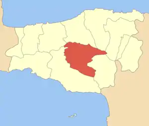 Mapa do antigo município de Sivrítos