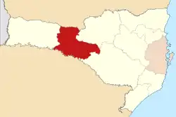 Mapa da área da diocese