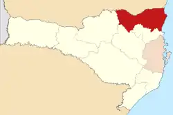 Mapa da área da diocese