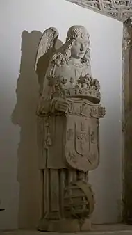 Anjo Heráldico, c. 1518, igreja do Mosteiro de Santa Cruz, Coimbra