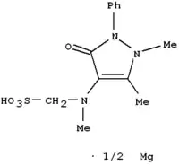 Estrutura química de Metamizol