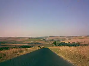 Paisagem perto da aldeia de Kılavuzlu