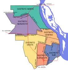 Distritos de Rosário.