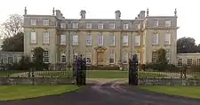 Ditchley House em Oxfordshire, uma casa de campo. James Gibbs, 1722