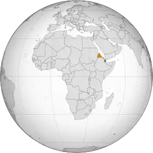 Mapa indicando localização do Djibuti e da Eritreia.