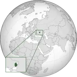 Localização de Donetsk