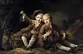 Os filhos do Duque de Bulhão vestidos como montanhistas, por François-Hubert Drouais (1756), coleção privada
