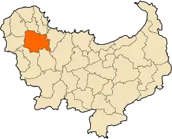 Localização da cidade dentro da província de Skikda