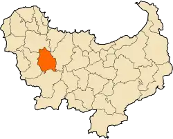 Localização da cidade dentro da província de Skikda