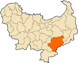 Localização da cidade dentro da província de Skikda