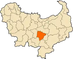 Localização da cidade dentro da província de Skikda
