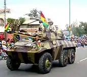 Um tanque EE-9 Cascavel da Bolívia.