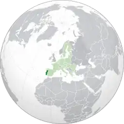 Localização de Portugal