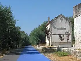 Vestígios da estação de Treixedo, em 2011