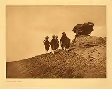 Meninas de água de Acoma por Edward S. Curtis