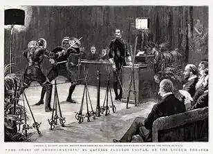"The Story of Swordsmanship," por Capt. Egerton Castle, no Lyceum Theatre