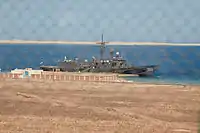 Uma fragata egípcia.