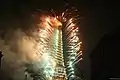 Fogo de artifício na Torre Eiffel