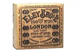 Cartuchos de espiga para espingardas (bagos)