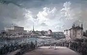 Vista de Estocolmo(Stockholmsvy)(ca. 1800)Museu Nacional de Belas-Artes da Suécia, em Estocolmo