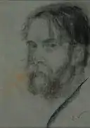 1924 - desenho a carvão e giz, Pinacoteca Ruben Berta