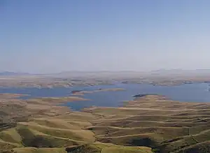 Barragem de La Serena em Puebla de Alcocer