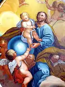 São José e a criança.