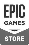 Logo da Epic Games Store com jogos disponíveis no fundo