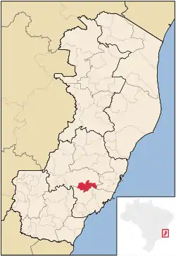 Localização de Marechal Floriano no Espírito Santo