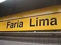Estação Faria Lima: identificação visual