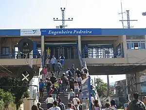 Estação de trens urbanos de Engenheiro Pedreira, a penúltima do Ramal de Japeri, sob concessão da SuperVia