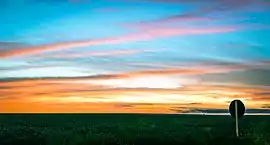 Por-do-sol na região de Maracaju