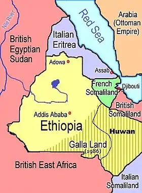 Localização de Somalilândia Francesa