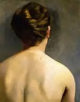 Le chignon, óleo sobre tela, cerca de 1865 a 1870