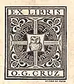 Ex-libris do médico e sanitarista Oswaldo Cruz