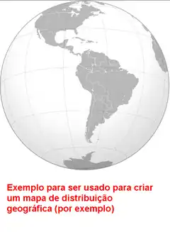 Mapa de distribuição