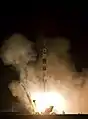 A Soyuz TMA-19 sendo lançada de Baikonur.