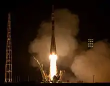 Lançamento em Baikonur.