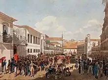 Félix Taunay: Rua Direita, 1823, Pinacoteca do Estado de São Paulo.