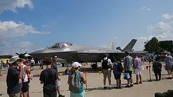 O F-35 Lightning II na EAA AirVenture Oshkosh 2019.