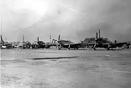F51s no Aeródromo de Kimpo (K14), outubro de 1950