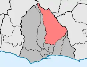 Localização no município de Funchal